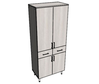 Шкаф для лабораторной посуды 450х800х1950